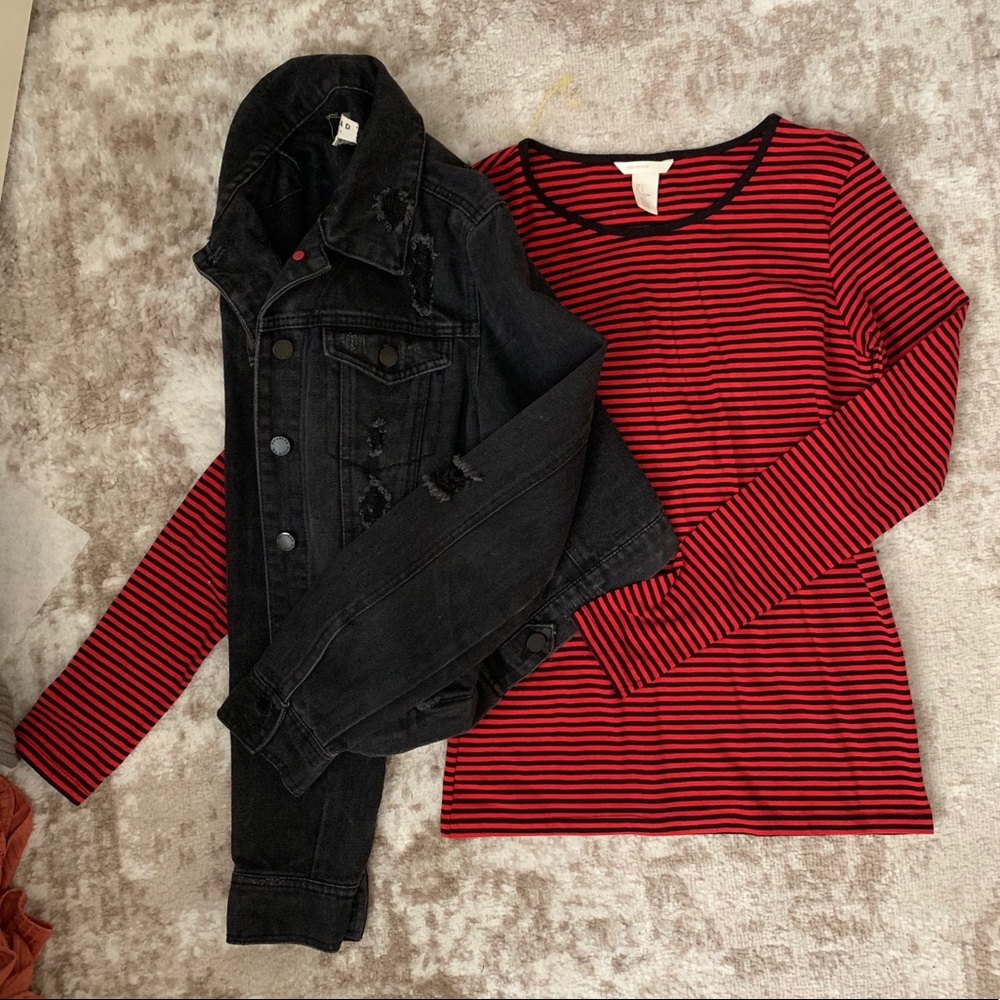Forever 21 Striped Long Sleeve Shirt